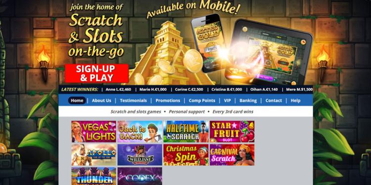 ScratchMania Casino Slide 1