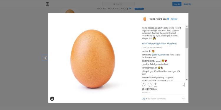 Bet on the Instagram Egg
