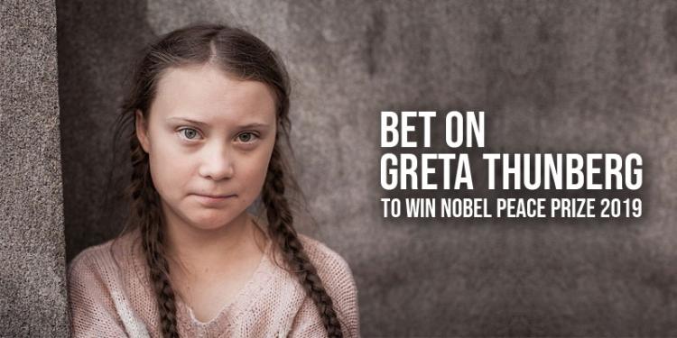 Bet on Greta Thunberg to win Nobel Peace Prize 2019