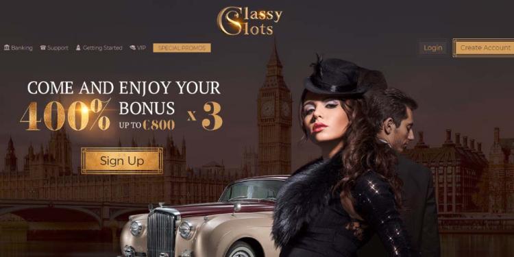 Classy Slots Casino Welcome Bonus