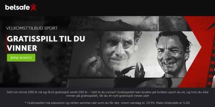 Betsafe Sportsbook Welcome Bonus for Norway