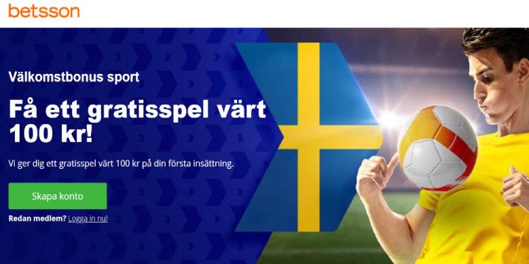 Betsson Sportsbook Swedish Welcome Bonus