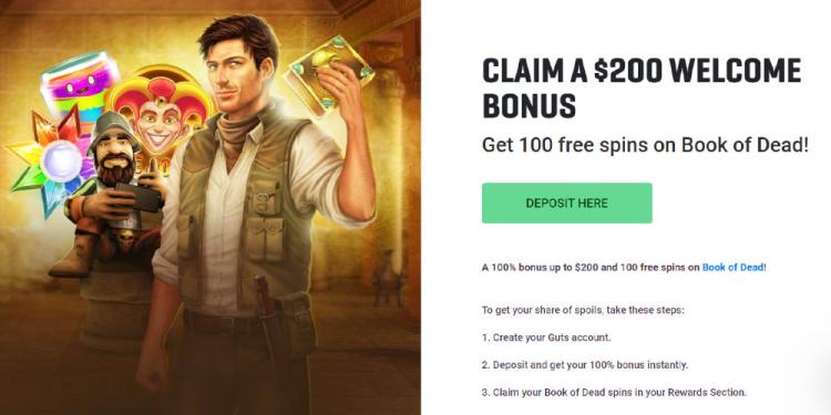 GUTS Casino Canadian Welcome Bonus