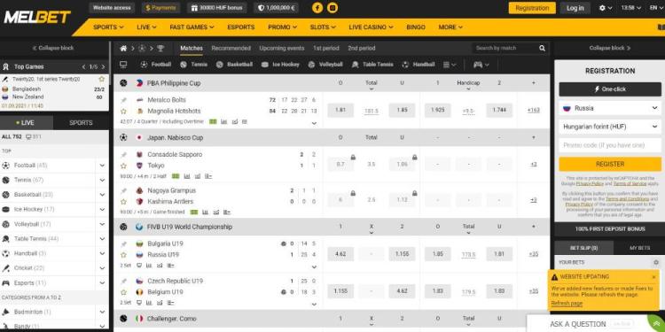 Melbet Sportsbook Slide 1