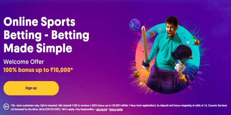 Casumo Sportsbook Indian Welcome Bonus
