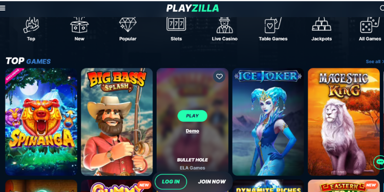 PlayZilla Casino Slide 1