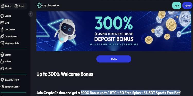 CryptoCasino Welcome Bonus