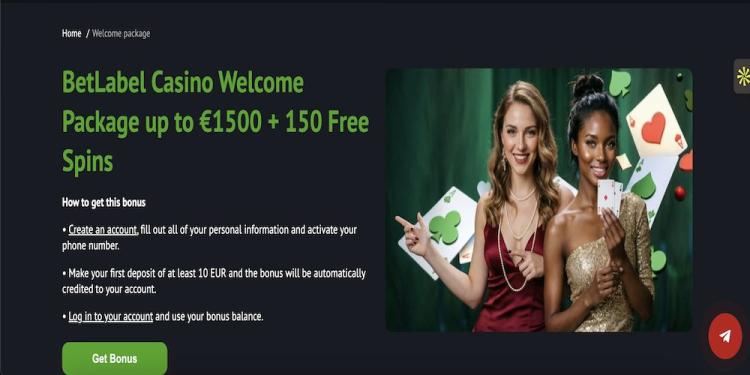 BetLabel Casino Welcome Package